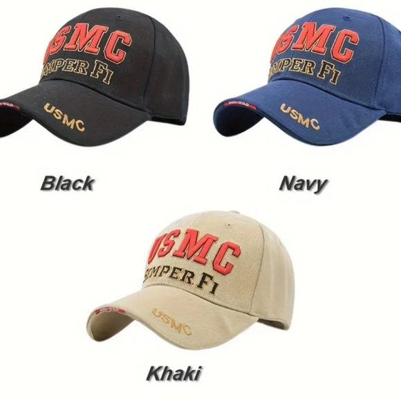 COPY - New USMC Marine Corps Baseball Hat.  See all pics choose style/color/mes… - Picture 11 of 14